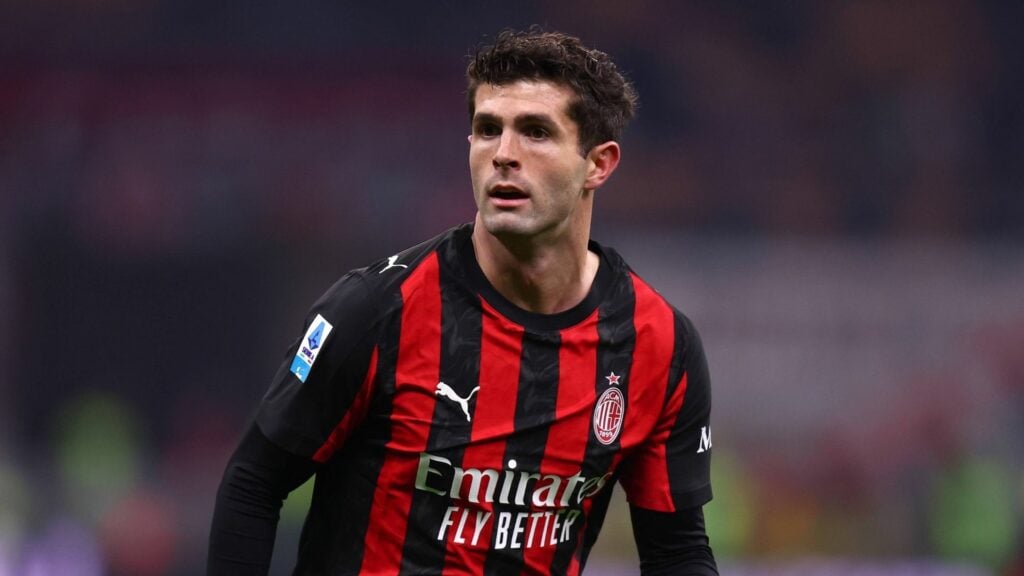 Christian Pulisic in action for AC Milan