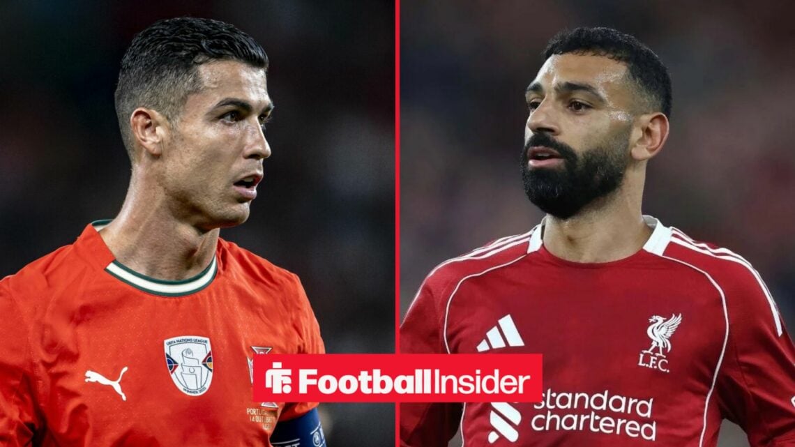 Cristiano Ronaldo and Mohamed Salah in action for Portugal and Liverpool respectively