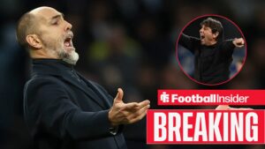 Tottenham Hotspur manager Igor Tudor reacts during the Tottenham Hotspur v Arsenal Premier League match at the Tottenham Hotspur Stadium, London, England on 22 February 2026 / Antonio Conte, coach of S.S.C. Napoli, participates in the 23rd day of the Serie A Championship between S.S.C. Napoli and A.C.F. Fiorentina at the Diego Armando Maradona Stadium in Naples, Italy, on January 31, 2026