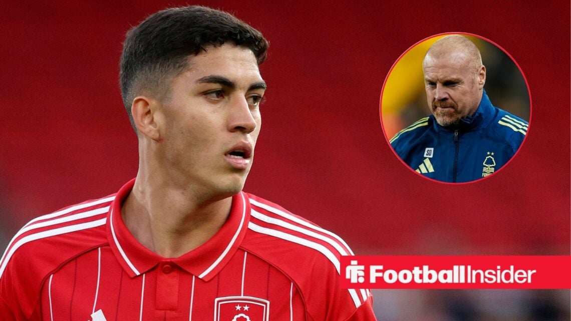 Jair Cunha of Nottingham Forest running during the pre-season friendly match between Nottingham Forest and ACF Fiorentina at City Ground on August ...