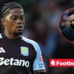Leon Bailey of Aston Villa FC during the pre-season friendly match, between Aston Villa FC and AS Roma, Pre-Season friendly match, played at Bescot Stadium on August 6, 2025 / Unai Emery on the sidelines at Villa Park