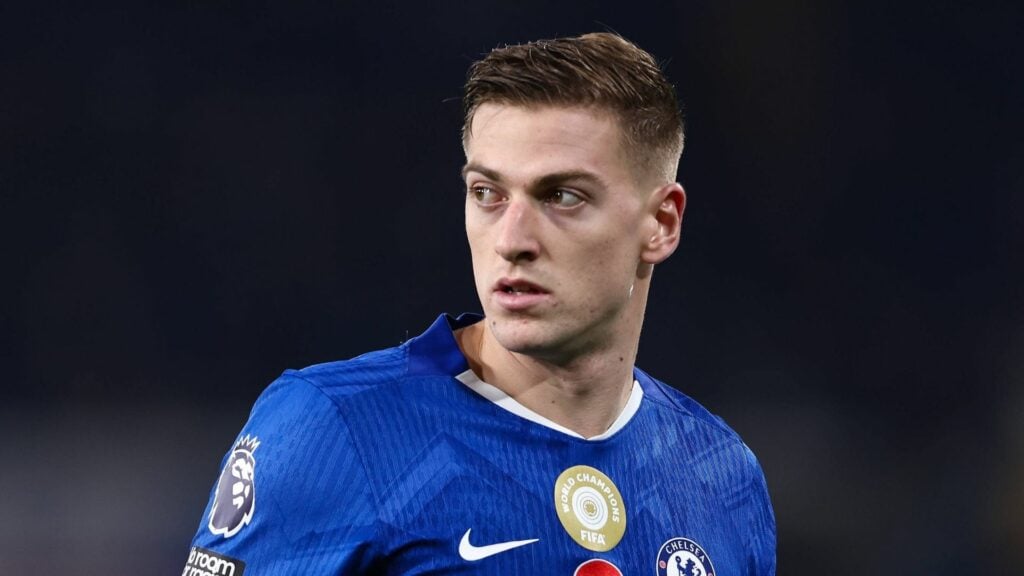 Liam Delap in action for Chelsea