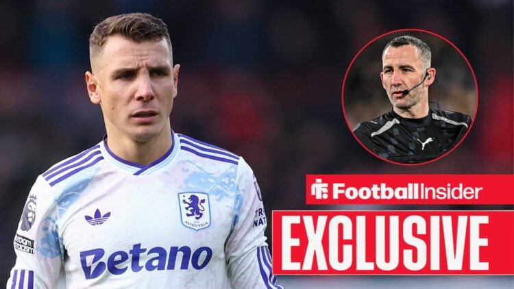 Lucas Digne of Aston Villa during the AFC Bournemouth vs Aston Villa Premier League match at the Vitality Stadium, Bournemouth / Chris Kavanagh, th...