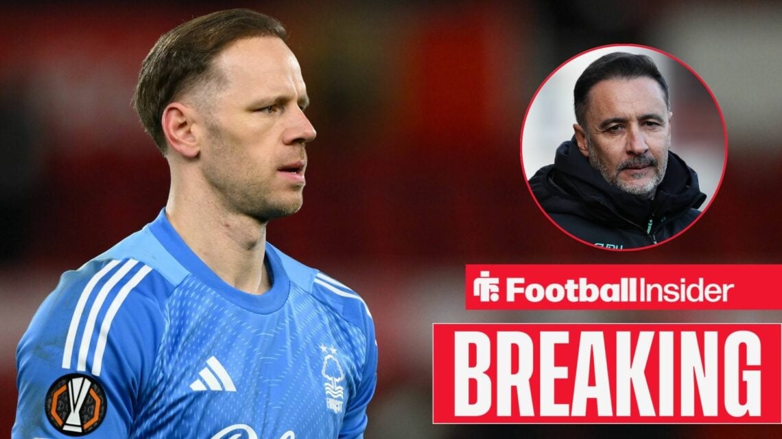 Matz Sels is the Nottingham Forest goalkeeper during the UEFA Europa League match between Nottingham Forest and Ferencvarosi TC at the City Ground ...