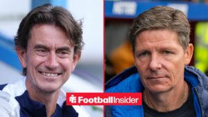 Thomas Frank and Oliver Glasner on the sidelines at Tottenham and Crystal Palace respectively