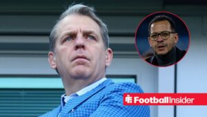 Todd Boehly with Liam Rosenior included in a circular inset