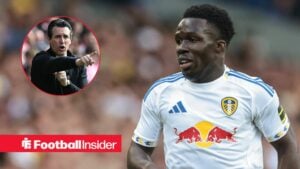 Wilfried Gnonto of Leeds United gives his team instructions during the Pre-season friendly match Leeds United vs Villarreal at Elland Road, Leeds, United Kingdom, 2nd August 2025 / Unai Emery shouting and pointing at Villa Park