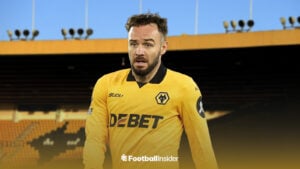 Adam Armstrong in Wolves kit