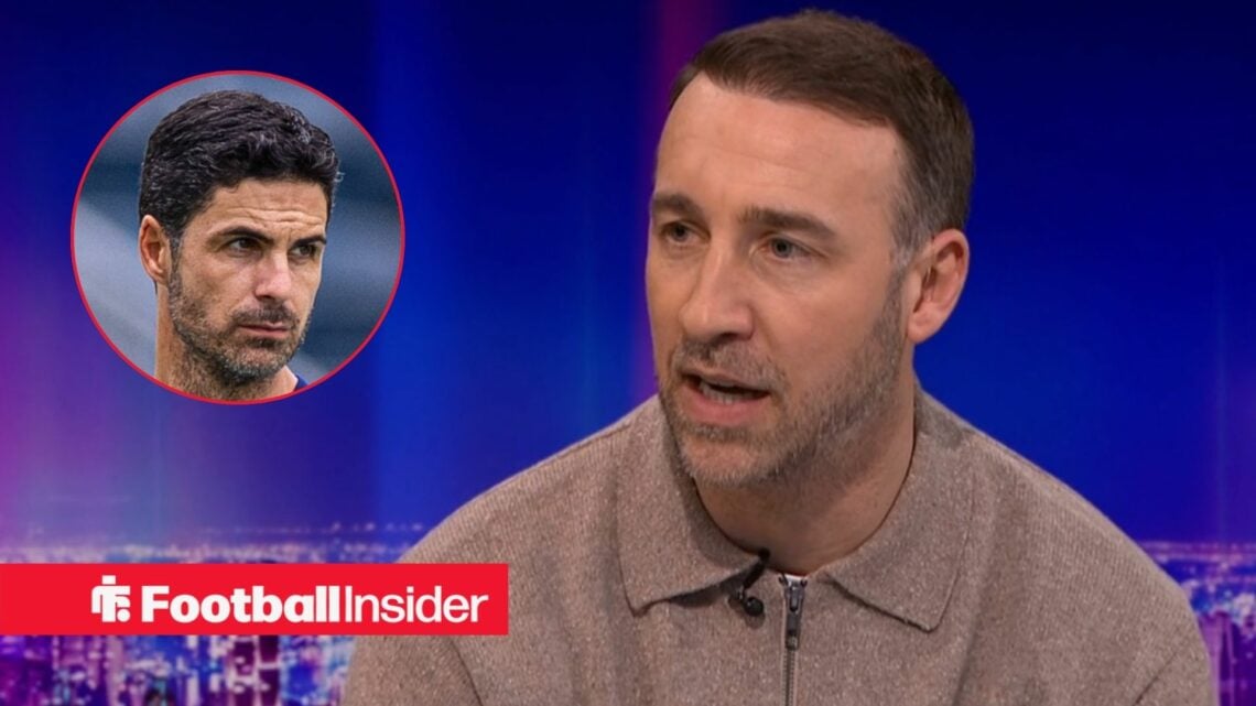 Former Brighton striker Glenn Murray with Arsenal manager Mikel Arteta inset