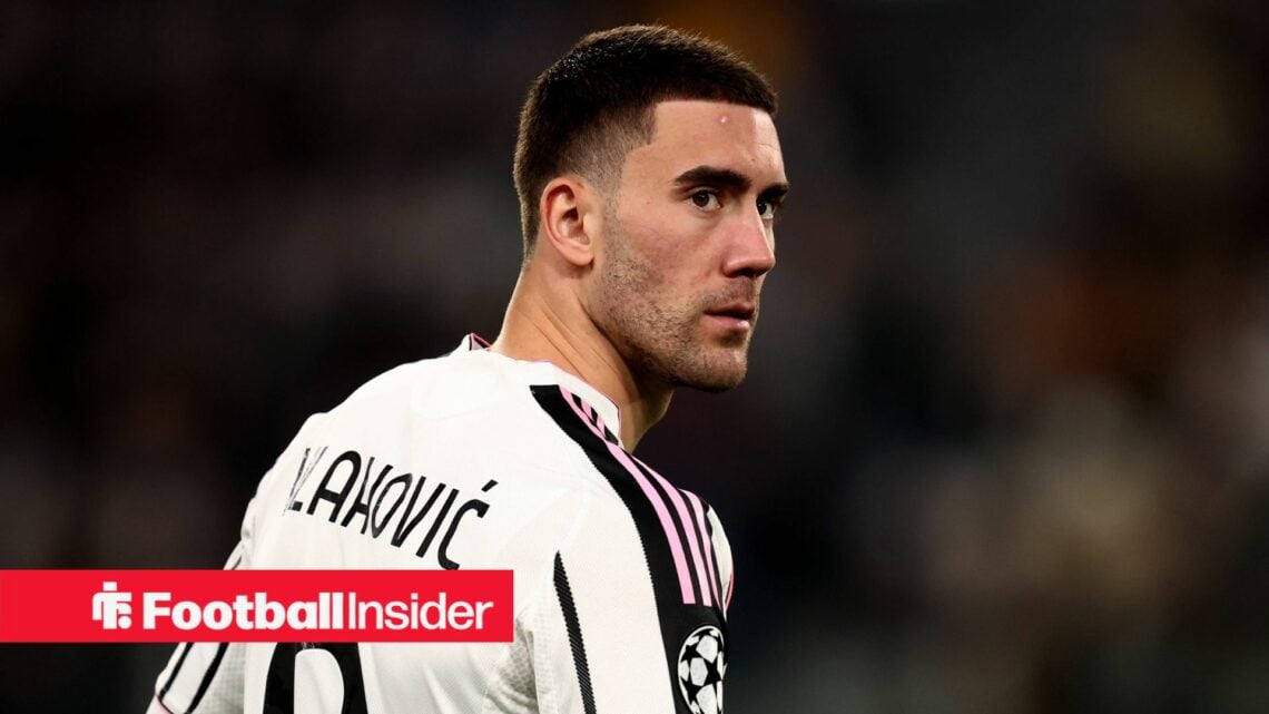 Juventus striker Dusan Vlahovic