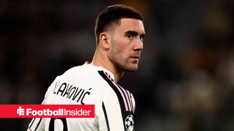 Juventus striker Dusan Vlahovic
