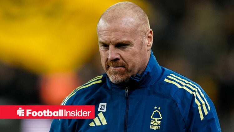 Former Nottingham Forest manager Sean Dyche looks glum