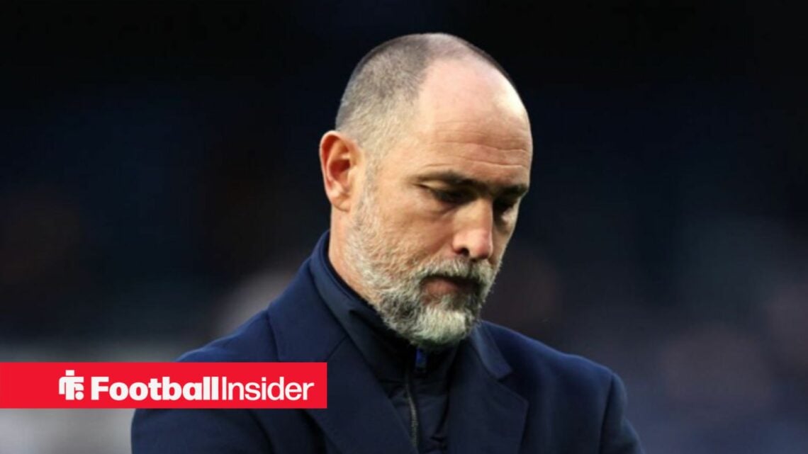 Tottenham interim manager Igor Tudor looks down