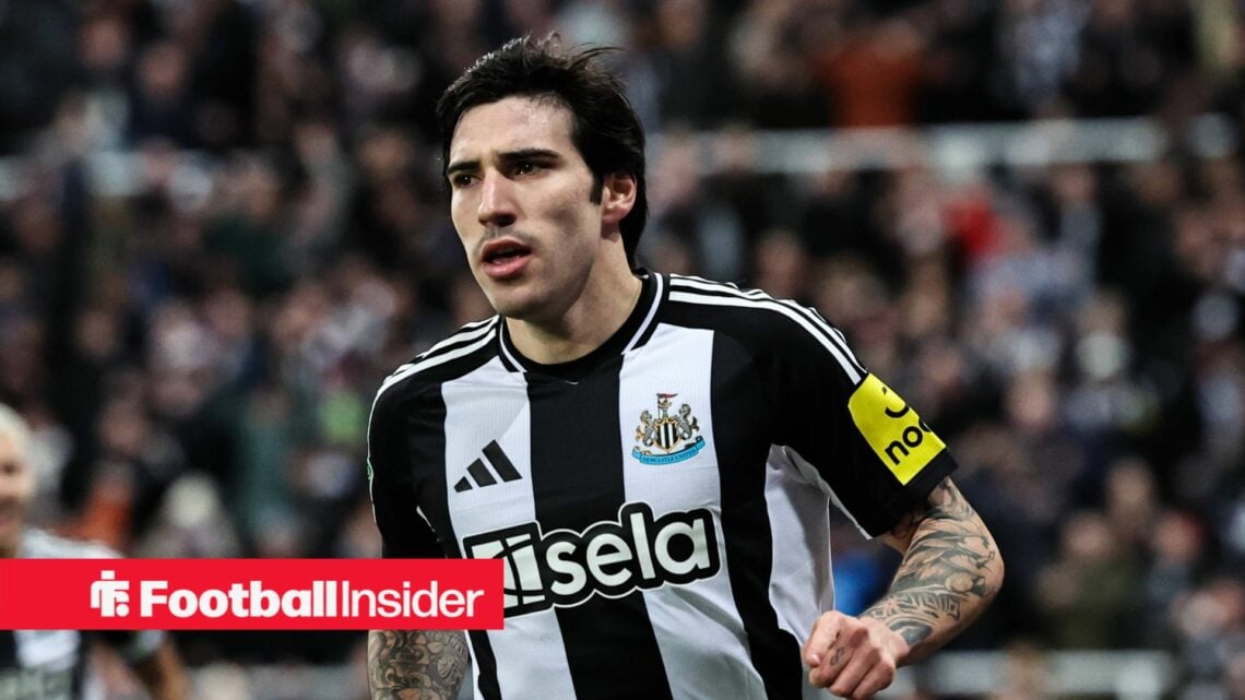 Newcastle United midfielder Sandro Tonali