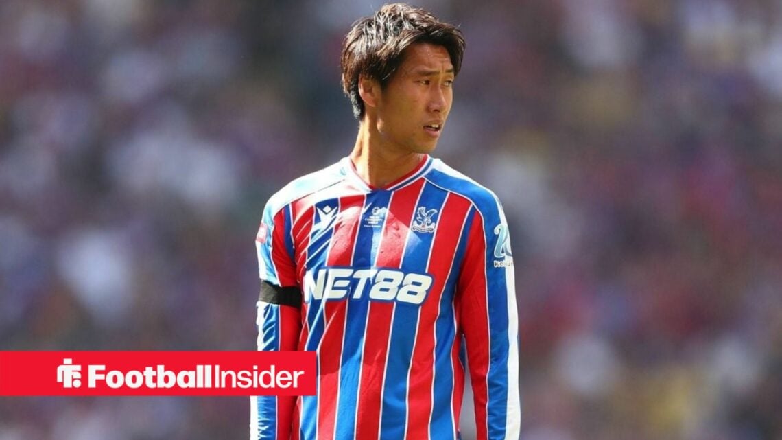 Crystal Palace midfielder Daichi Kamada in the Community Shield Final 2025