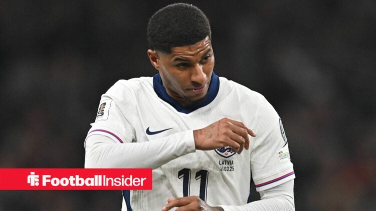 Barcelona winger Marcus Rashford plays for England