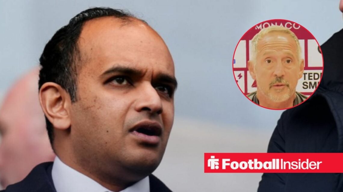 Tottenham chief executive Vinai Venkatesham with Adi Hutter inset