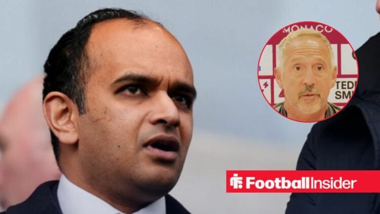 Tottenham chief executive Vinai Venkatesham with Adi Hutter inset