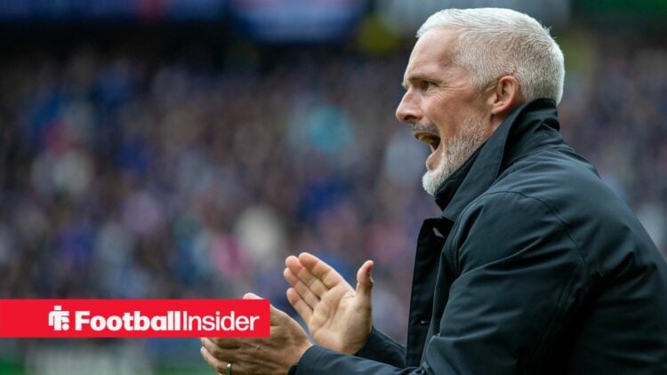 Jim Goodwin shouting on touchline
