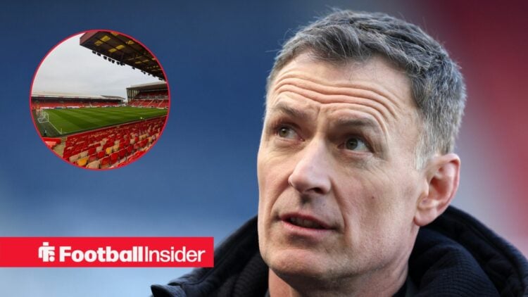 Chris Sutton looking at Pittodrie Stadium