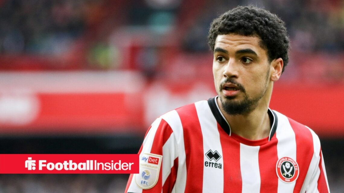 Ki-Jana Hoever playing for Sheffield United