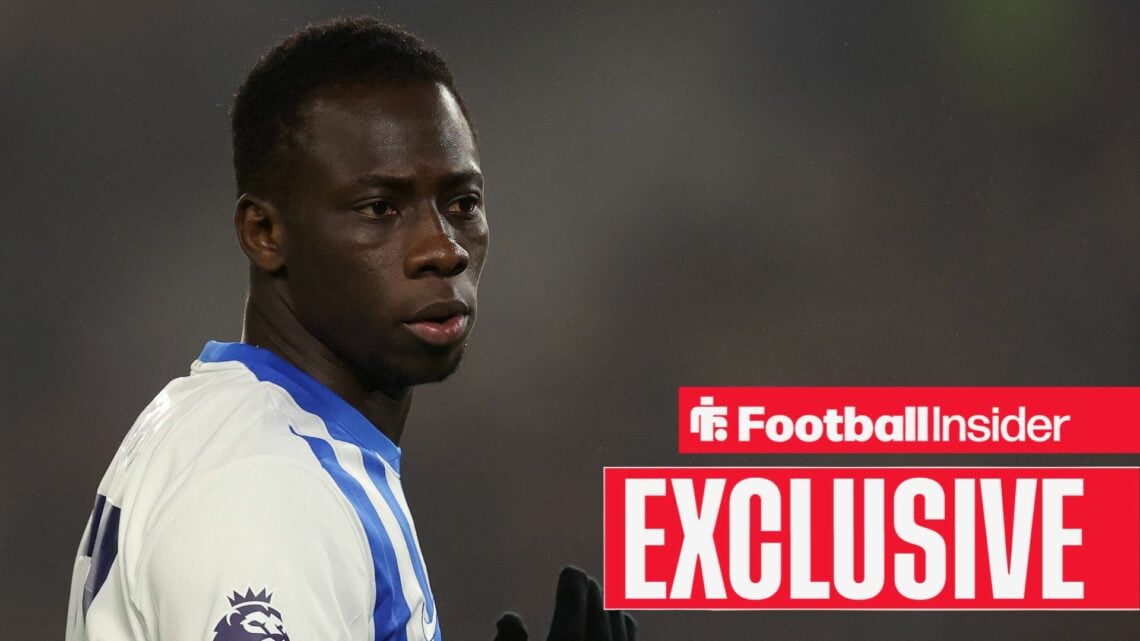 Yankuba Minteh playing for Brighton