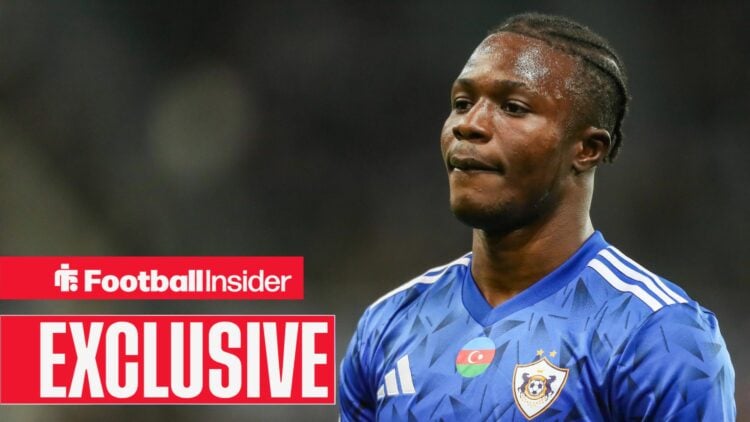 Emmanuel Addai in Qarabag shirt