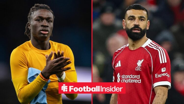 Mateus Mane on left and Mohamed Salah on right