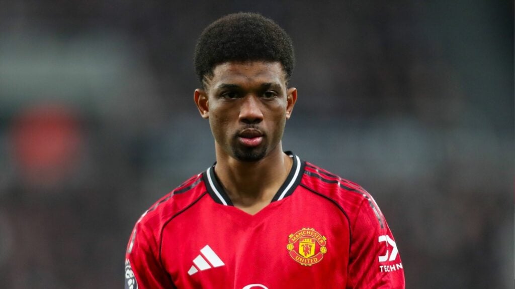 Amad in action for Man United
