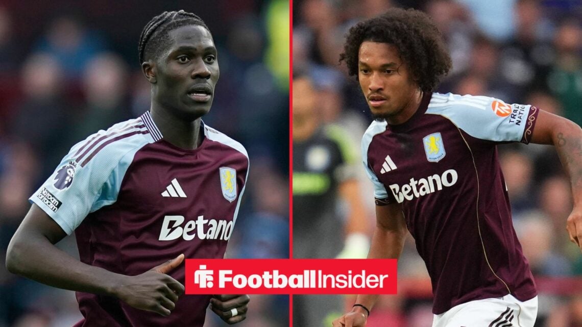 Amadou Onana of Aston Villa during the Premier League match at Villa Park, Birmingham / Aston Villa midfielder Boubacar Kamara
