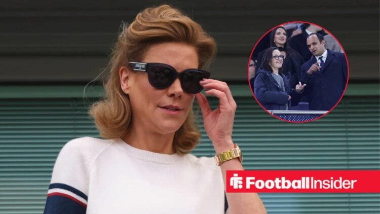 Amanda Staveley with Vivienne Lewis and Vinai Venkatesham included in a circular inset