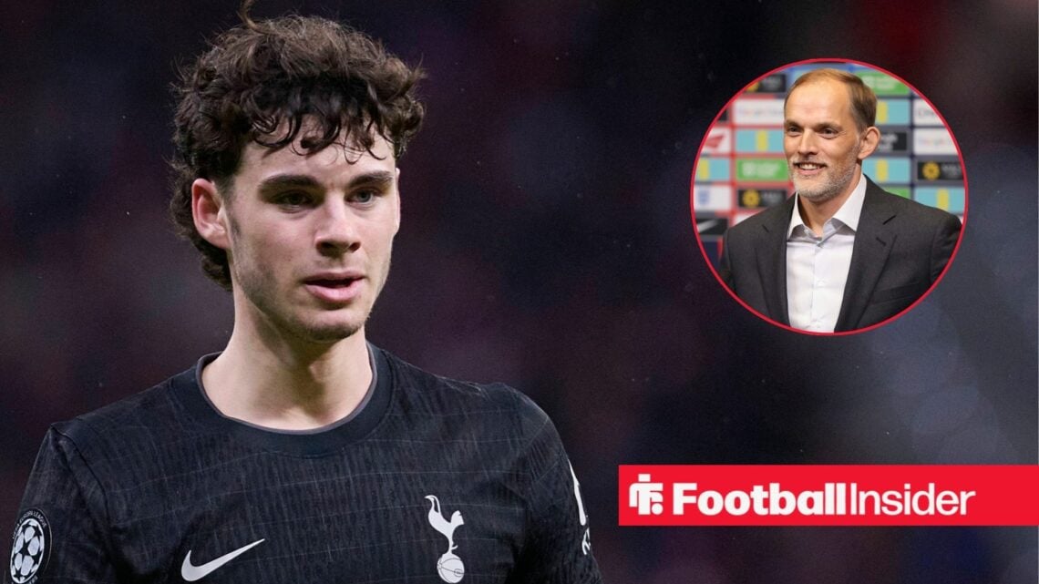 Tottenham Hotspur's Archie Gray during Champions League 2025/2026, round of 16, 1st leg, March 10 ,2026 / Thomas Tuchel at the England Press Confer...