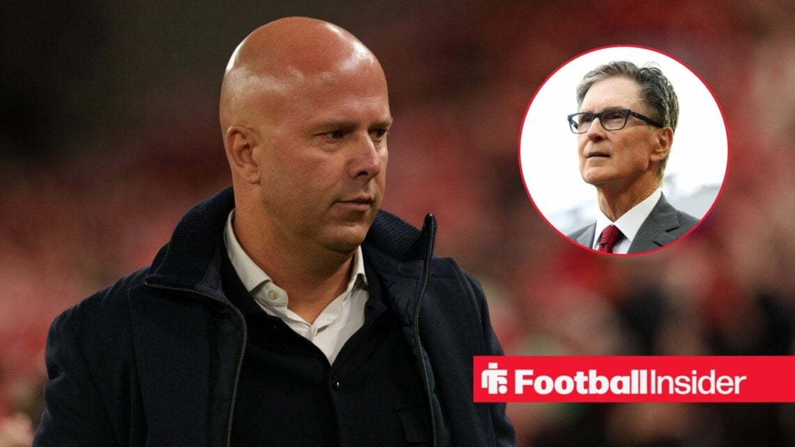 Arne Slot with John Henry included in a circular inset