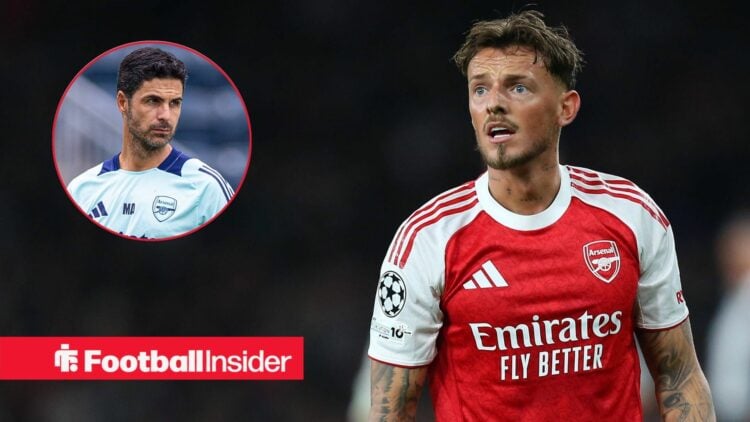 Ben White 4 Arsenal during the UEFA Champions League game between Arsenal and Olympiacos at Emirates Stadium in London, England / Arsenal s manager...