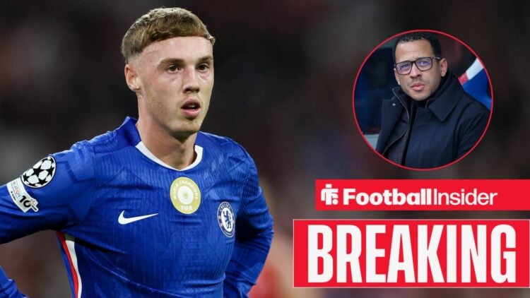 Cole Palmer of Chelsea F.C. seen during the UEFA Champions League 2025/2026 match between Bayern and Chelsea F.C. at Allianz Arena / Chelsea Manage...