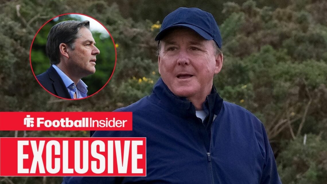 Dan Friedkin with Richard Masters included in a circular inset