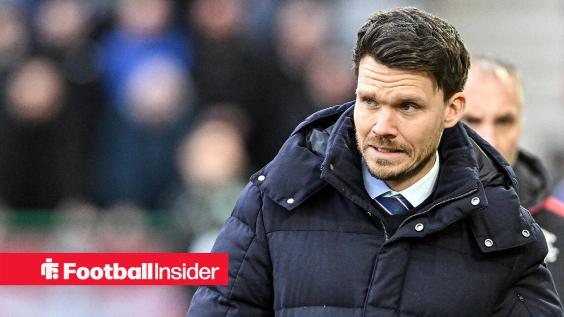 Danny Rohl of Rangers during the William Hill Premiership match at Easter Road, Edinburgh 01/02/2026