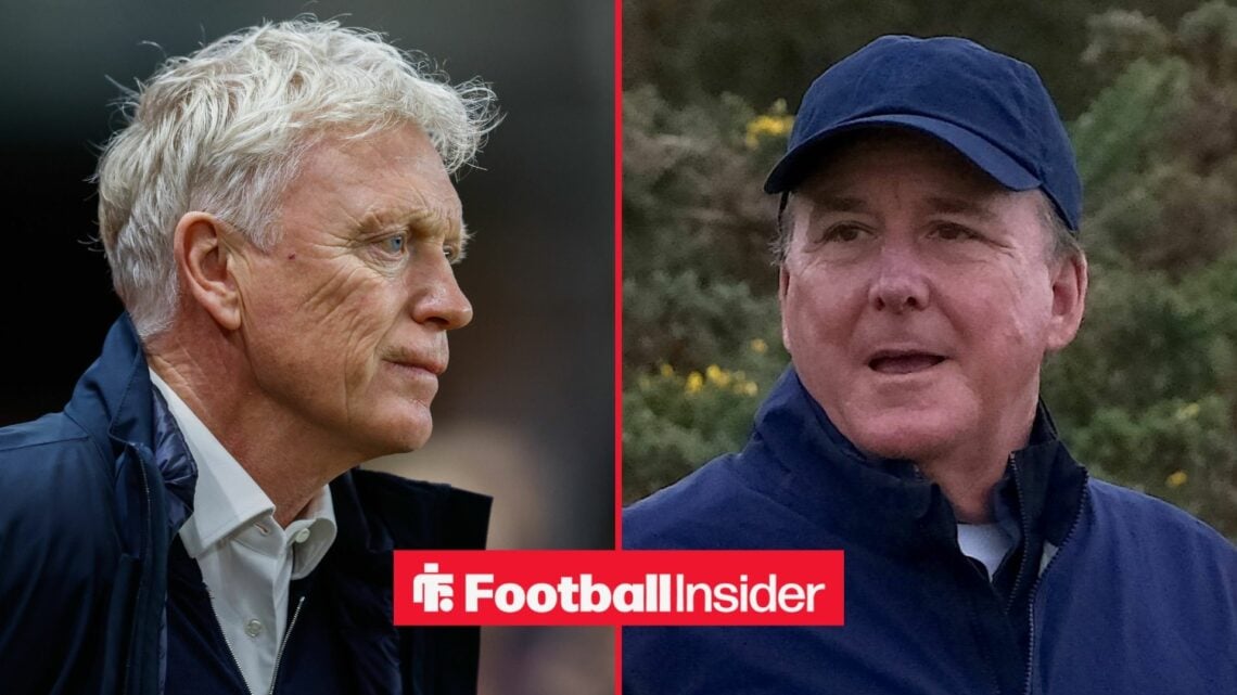 David Moyes alongside Dan Friedkin
