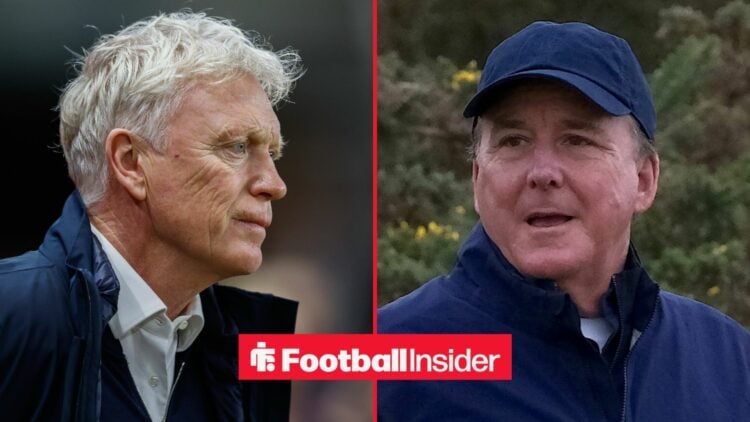 David Moyes alongside Dan Friedkin