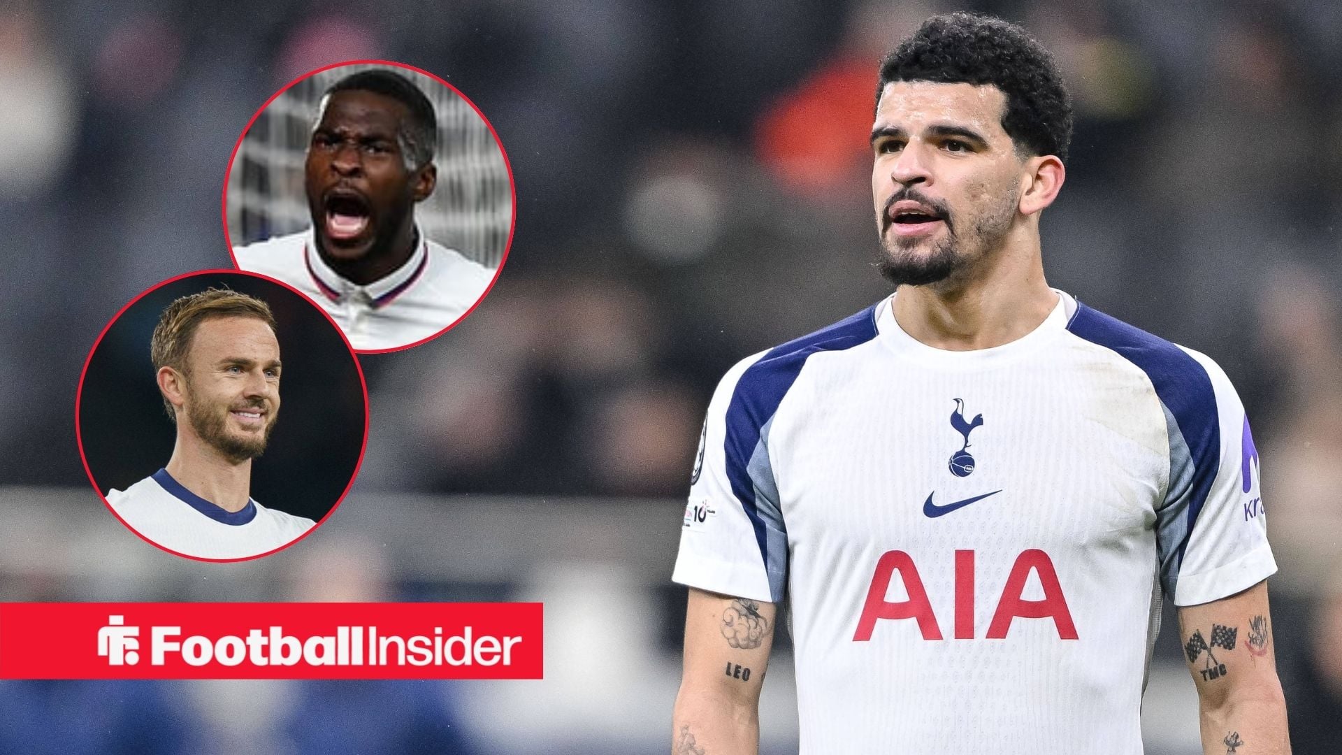 James Maddison and Fikayo Tomori react to Dominic Solanke announcement at Tottenham - Football Insider