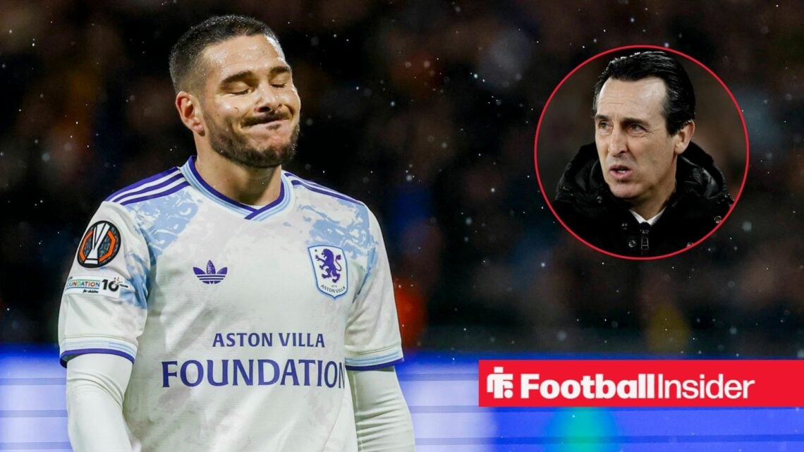 Emiliano Buendia of Aston Villa FC looks dejected Go Ahead Eagles v Aston Villa FC, UEFA Europa League 2025/26 / Unai Emery at Villa Park