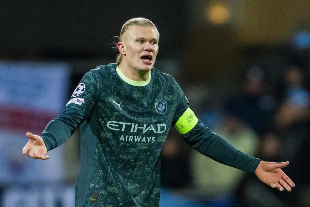 Man City striker Erling Haaland