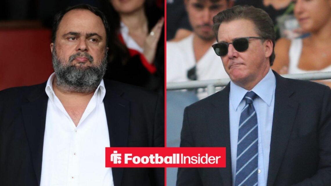 Evangelos Marinakis alongside Dan Friedkin