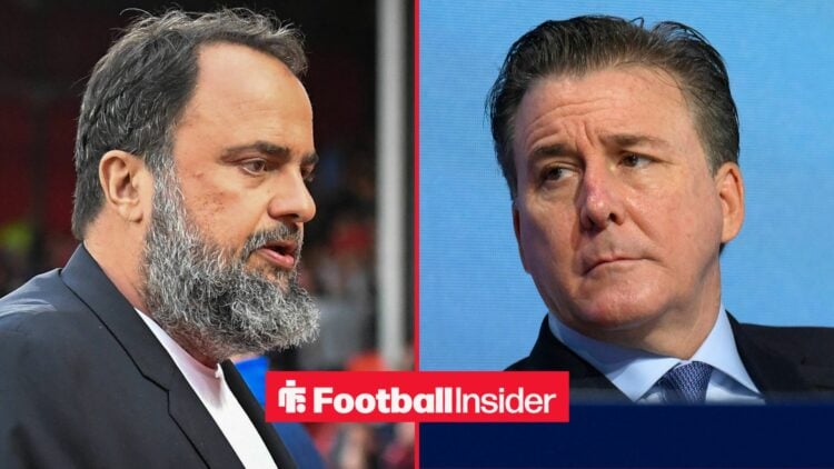 Evangelos Marinakis alongside Dan Friedkin