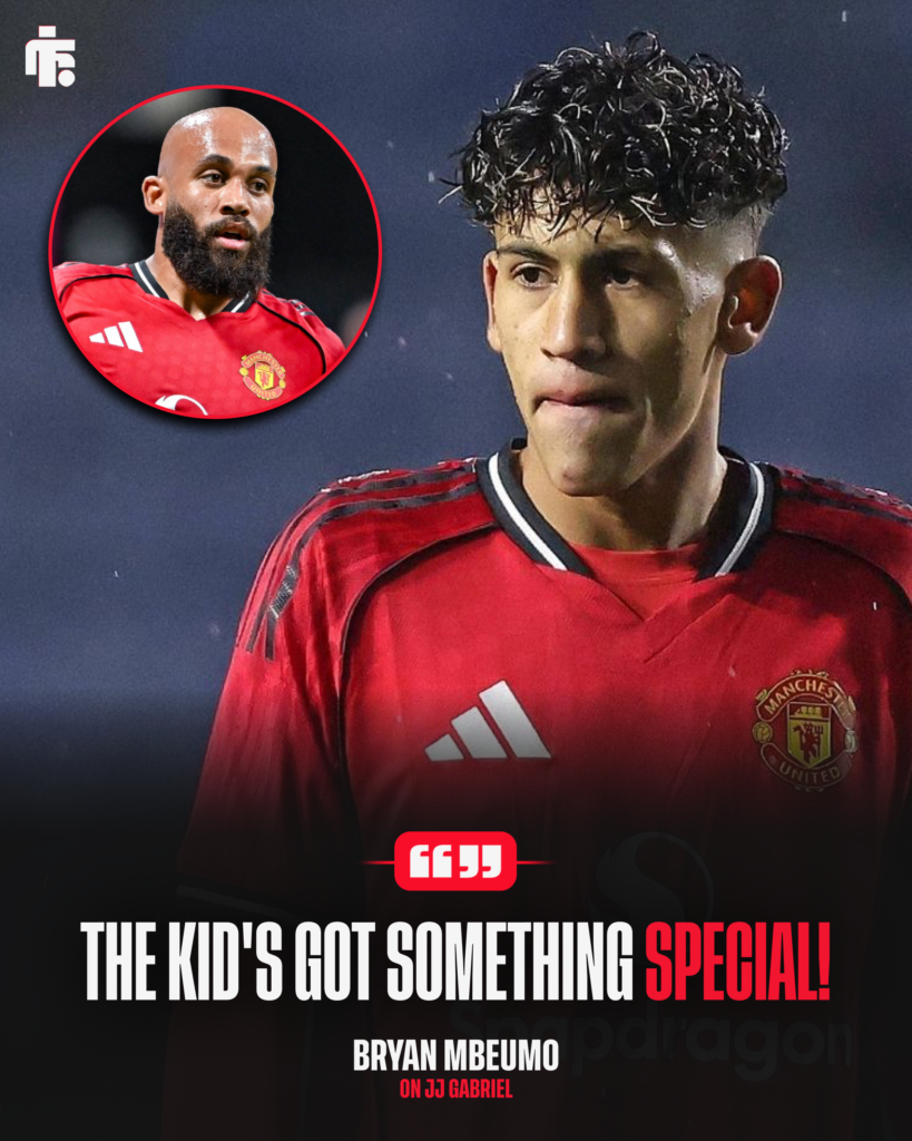 Bryan Mbeumo speaking about JJ Gabriel