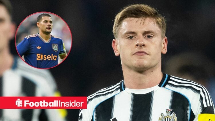 Harvey Barnes of Newcastle United participates in the UEFA Champions League - League phase, Matchday 8 - football match between Paris Saint-Germain...