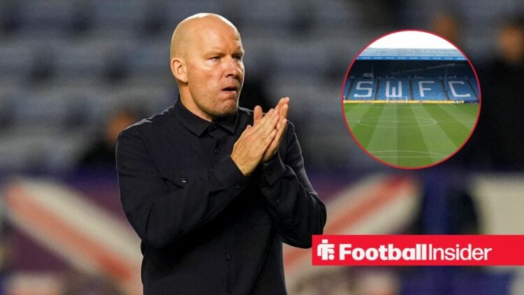 Henrik Pedersen with Hillsborough Stadium included in a circular inset