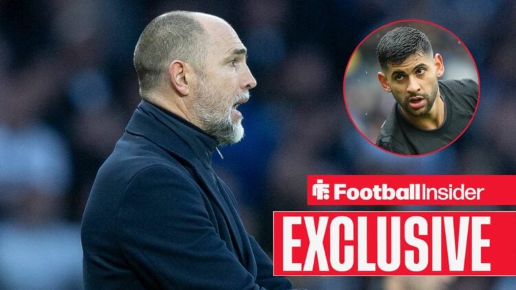 Igor Tudor with Cristian Romero included in a circular inset