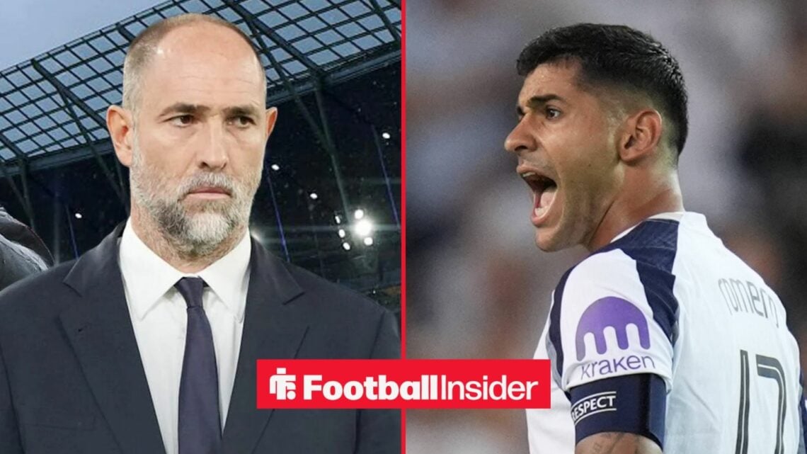 Igor Tudor alongside Cristian Romero