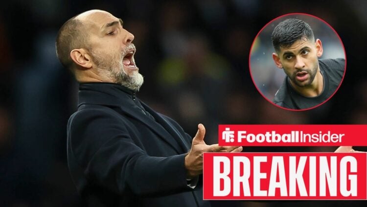 Igor Tudor with Cristian Romero included in a circular inset